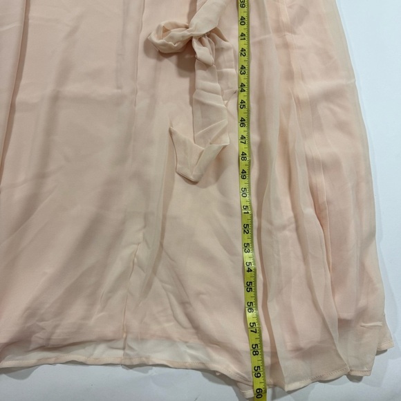 New ModCloth Wrapped in Rapture Maxi Dress Light Pink Wedding Guest - Picture 5 of 7